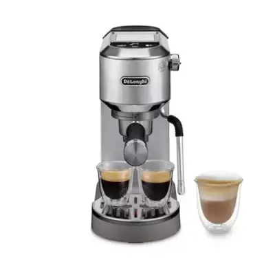 DELONGHI Dedica Duo EC890.M Coffee Machine - Metal, Silver/Grey - Thumbnail 2