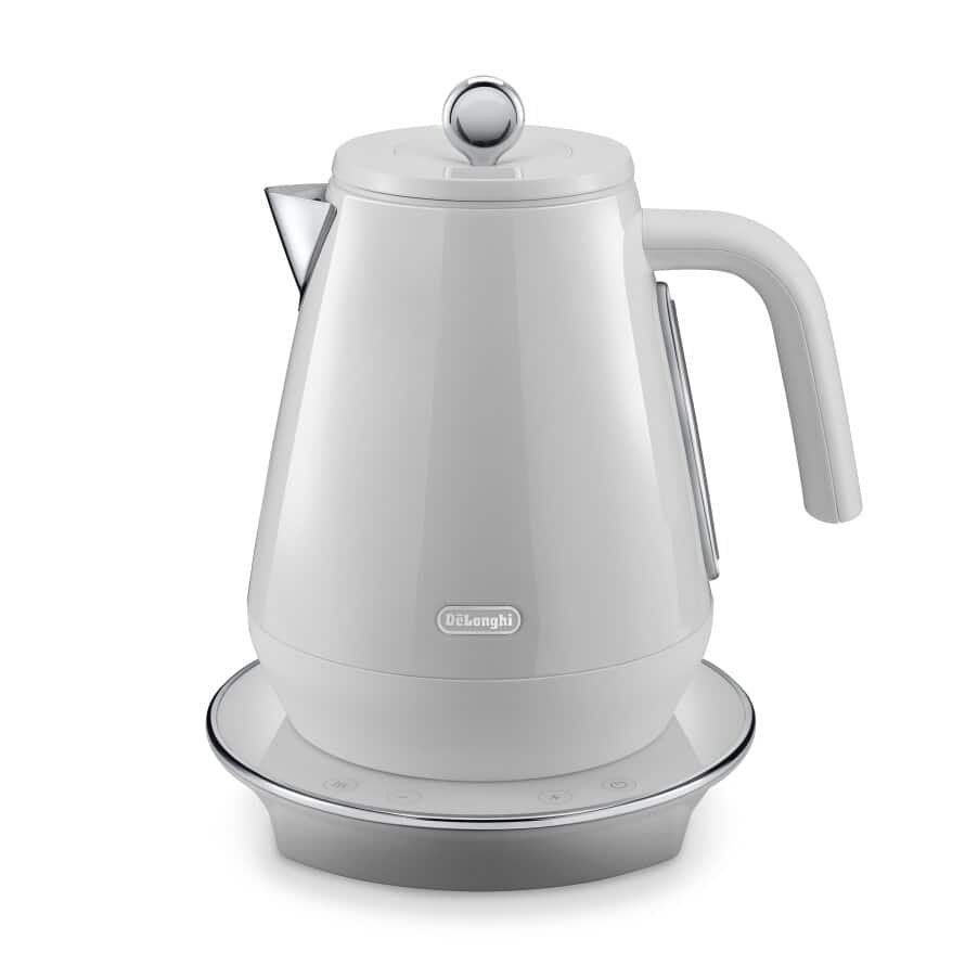 DELONGHI Eclettica Special Tea KBY3011.W Jug Kettle - Whimsical White, White - Image 1