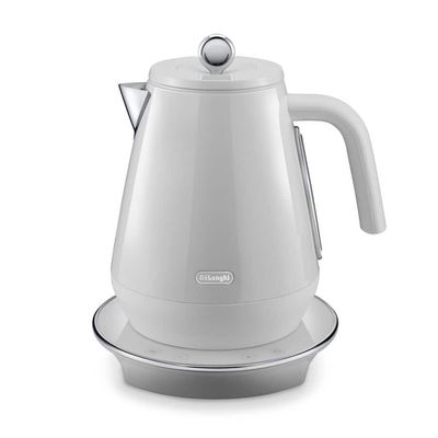 DELONGHI Eclettica Special Tea KBY3011.W Jug Kettle - Whimsical White, White
