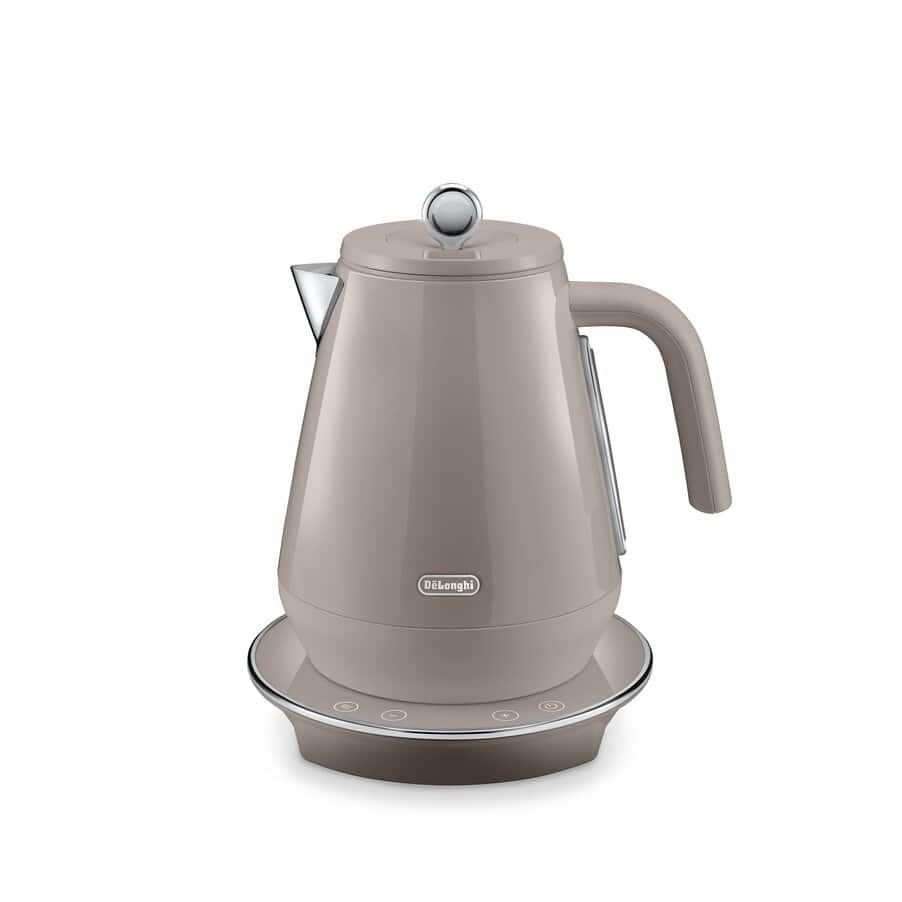 DELONGHI Eclettica Special Tea KBY3011.BG Jug Kettle - Blissful Beige, Brown - Image 1