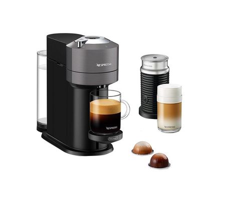 De'Longhi Nespresso Vertuo Capsule Coffee Machine with Aeroccino Milk Frother Grey ENV120.GYAE - Grey - Thumbnail 2