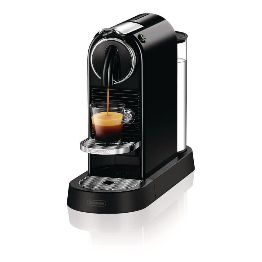 Nespresso by Delonghi Citiz Pod Coffee Machine EN167.B - Black - Image 1