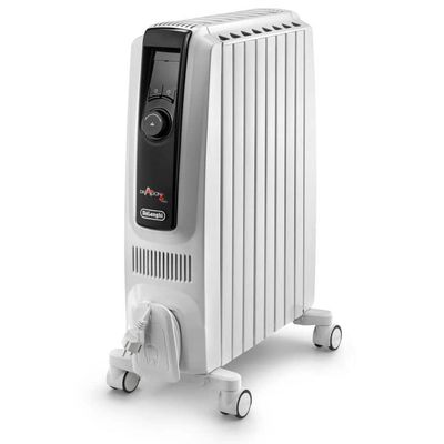 Delonghi Dragon 4 Oil filled radiator 2KW with electronic timer - White