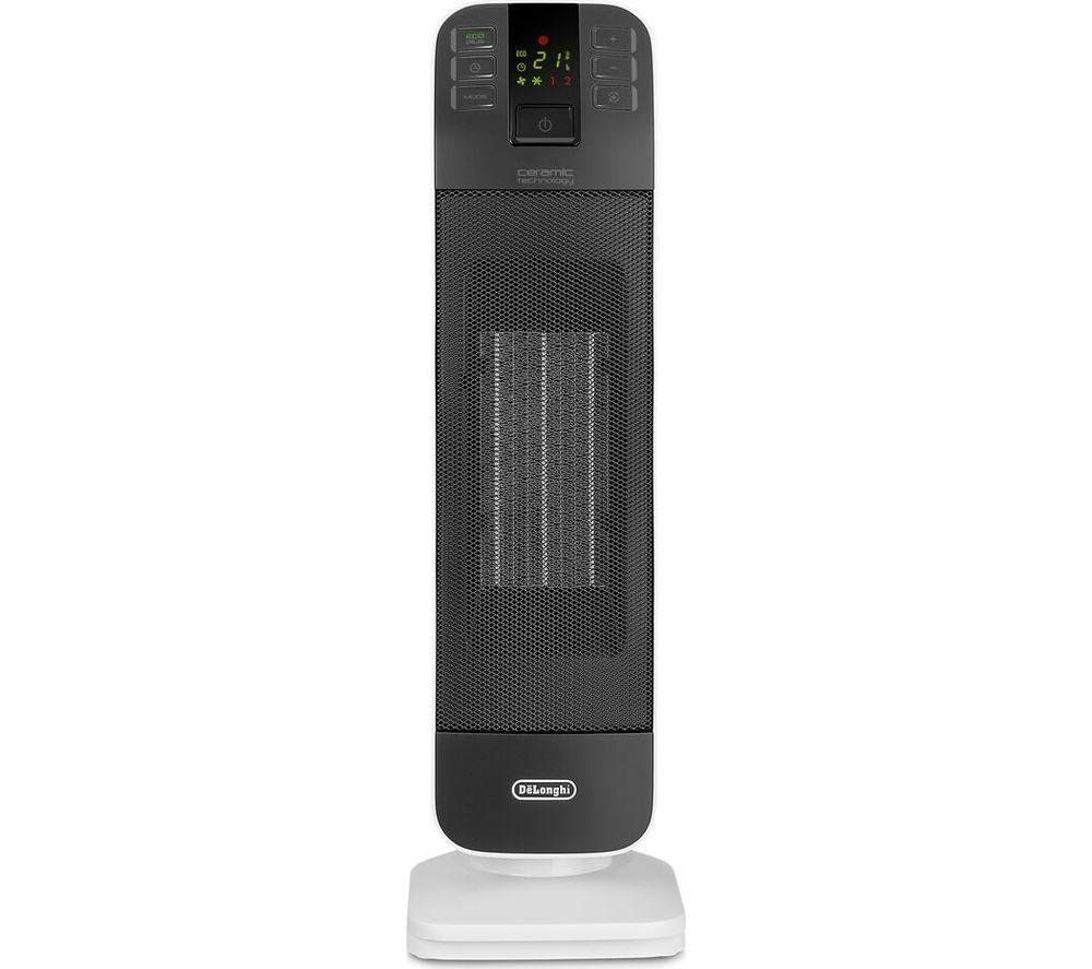 Delonghi 2KW Digital Tower Ceramic Fan Heater - Black - Image 1
