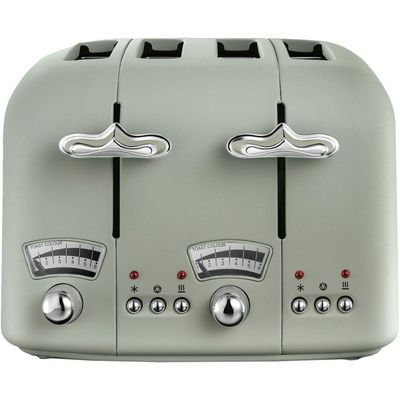 Delonghi Argento Flora 4 slice Green Toaster - Green