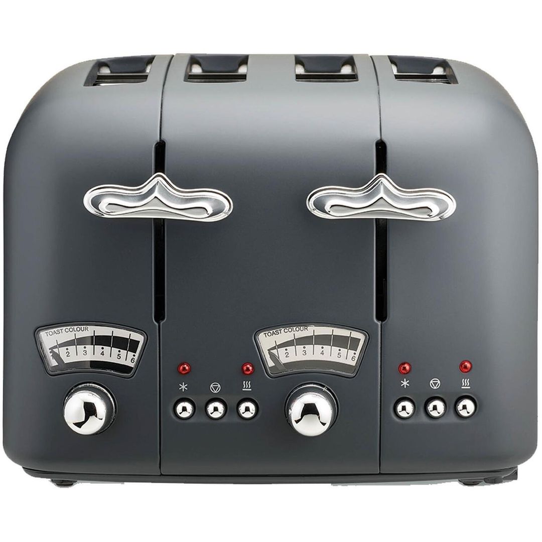 Delonghi Argento Silva 4 slice Grey Toaster - Grey - Image 1
