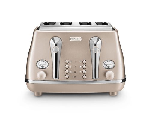 DeLonghi Icona Metallics 6 4 slice(s) 1800 W Beige - Thumbnail 2