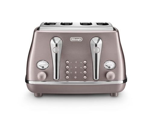 DeLonghi Icona Metallics 6 4 slice(s) 1800 W Pink - Thumbnail 2