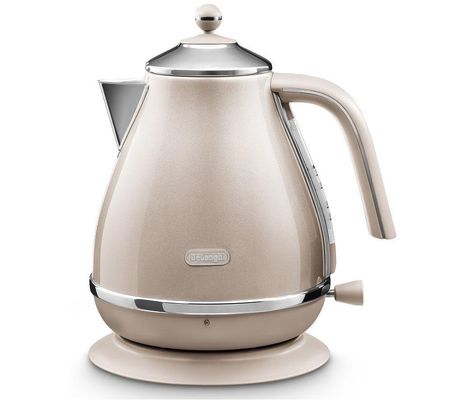 DeLonghi Icona Metallics electric kettle 1.7 L 3000 W Beige - Thumbnail 2