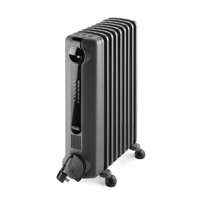 Delonghi Radia S Grey Oil filled radiator 2KW Electric Timer - Dark Grey