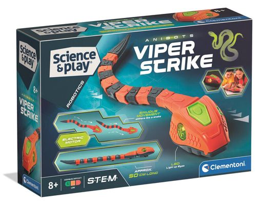 Viper Robot Build Your own Snake STEM Toy - Orange