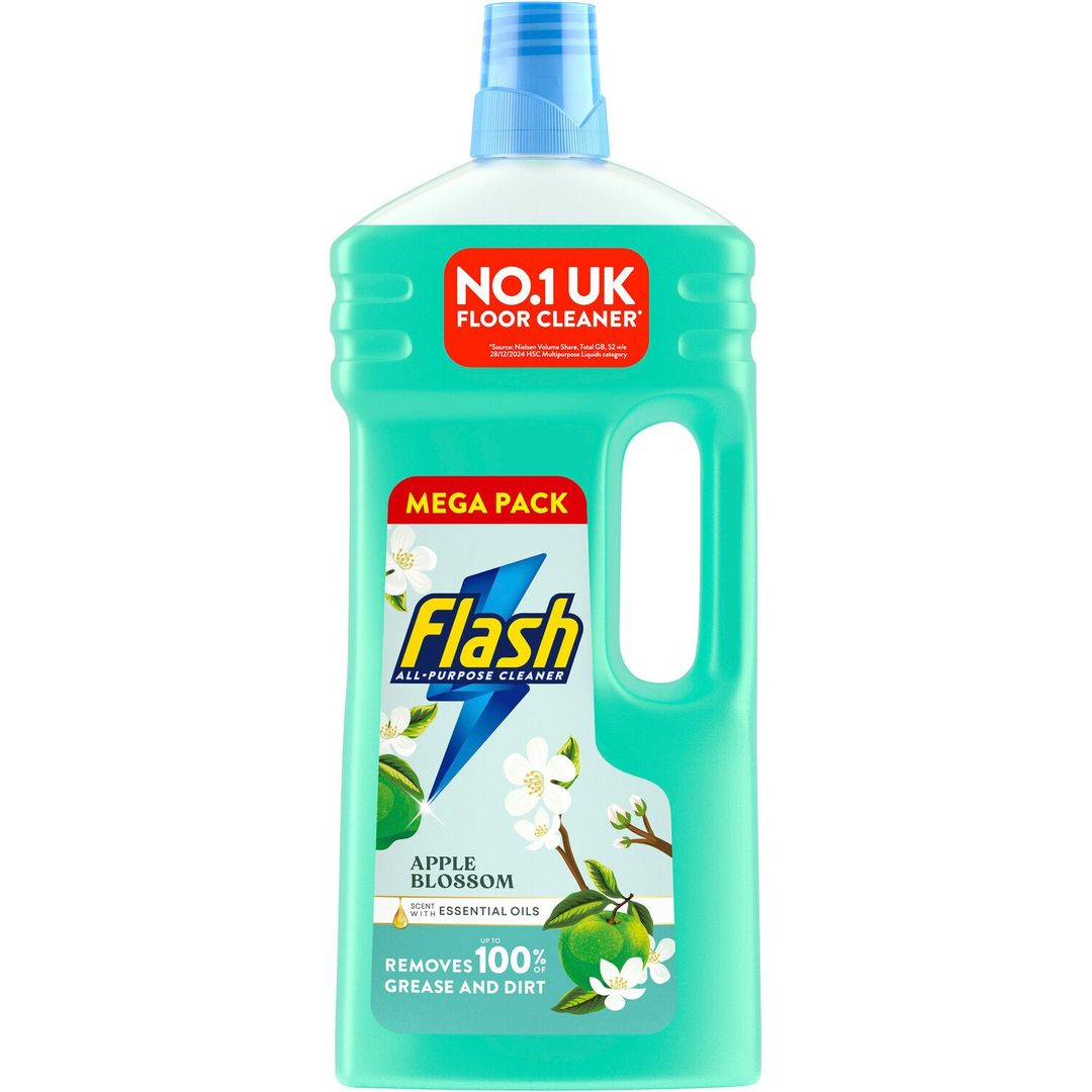 Flash Multipurpose Floor Cleaner Liquid Apple Blossom 1.5L - Image 1