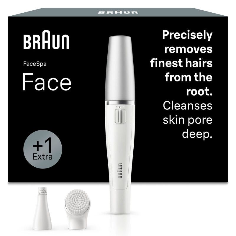 BRAUN BRN SE810 Wet & Dry Face Epilator - White, White - Image 1