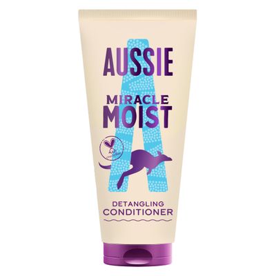 Aussie Miracle Moist Detangling Conditioner 200ml. Moisturising Formula to Revive Dry Hair