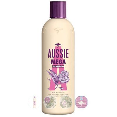 Aussie Mighty Mega Shampoo - Pink / 250ml - Thumbnail 2