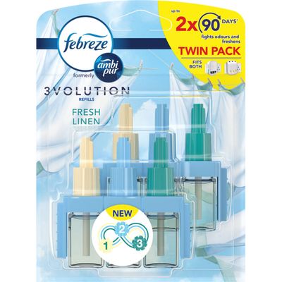 Pack of Two Febreze 3Volution Refill - Fresh Linen - Thumbnail 2