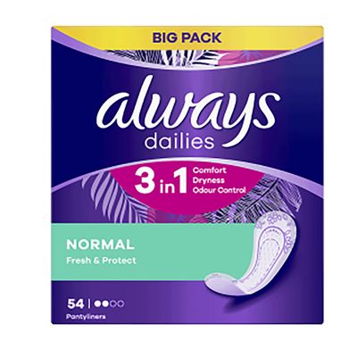 Pack of 54 Always Dailies Normal Liners - Purple - Thumbnail 2