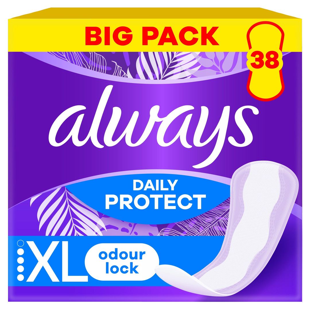 Always Daily Protect Extra Long Panty Liners 38 Liners - Image 1