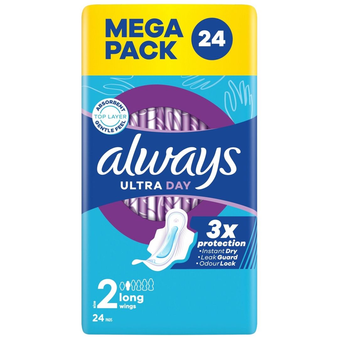 Pack of 24 Always Ultra Day Sanitary Pads - Image 1