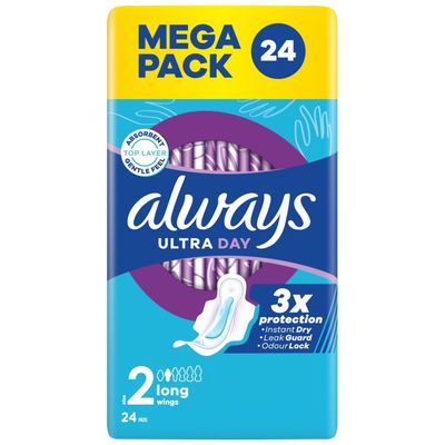 Pack of 24 Always Ultra Day Sanitary Pads
