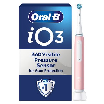 ORAL B iO 3 Electric Toothbrush - Blush Pink, Pink