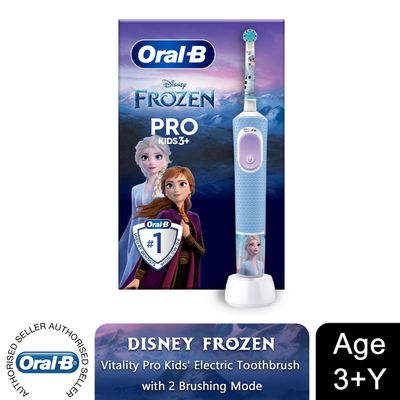 ORAL B Vitality Pro Kids Electric Toothbrush - Disney Frozen, Blue,White