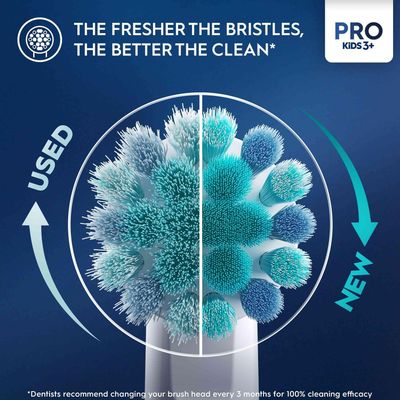 Oral-B Vitality Pro Kids Spider-Man Electric Toothbrush with 2 Modes - Red