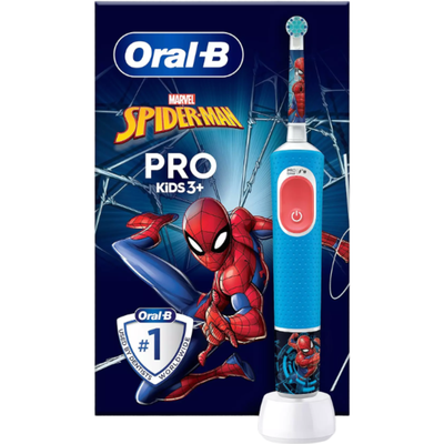 Oral-B Vitality Pro Kids Spider-Man Electric Toothbrush with 2 Modes - Red - Thumbnail 2