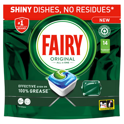 Pack of Fairy All In One Dishwasher Tablets - 14 - Thumbnail 2