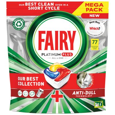 Fairy Platinum Plus Dishwasher Tablets - Thumbnail 2