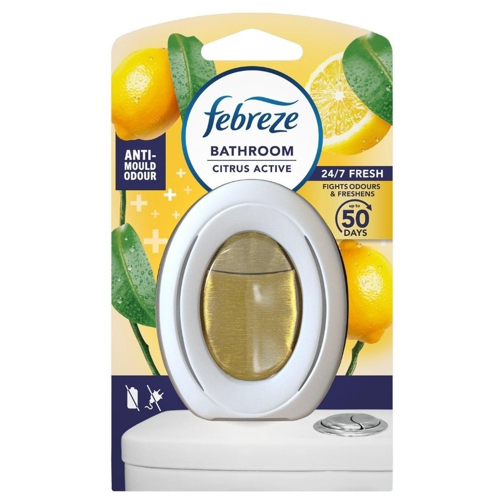 Febreze Citrus Active Anti-Mould Bathroom Air Freshener 7.5ml Assorted Packs - Image 1