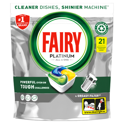 Fairy Platinum All-in-One Dishwasher Tablets - 21 - Thumbnail 2