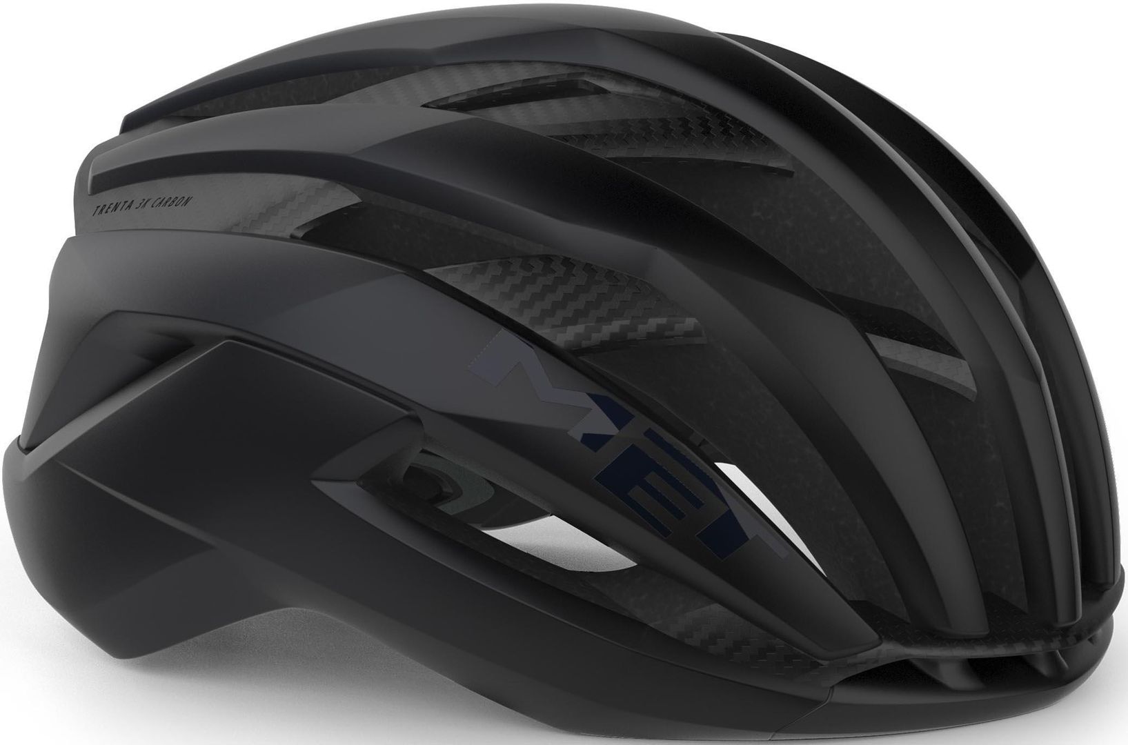 MET Trenta 3K Carbon Airframe MIPS Helmet - Black, M (56-58cm) - Image 1