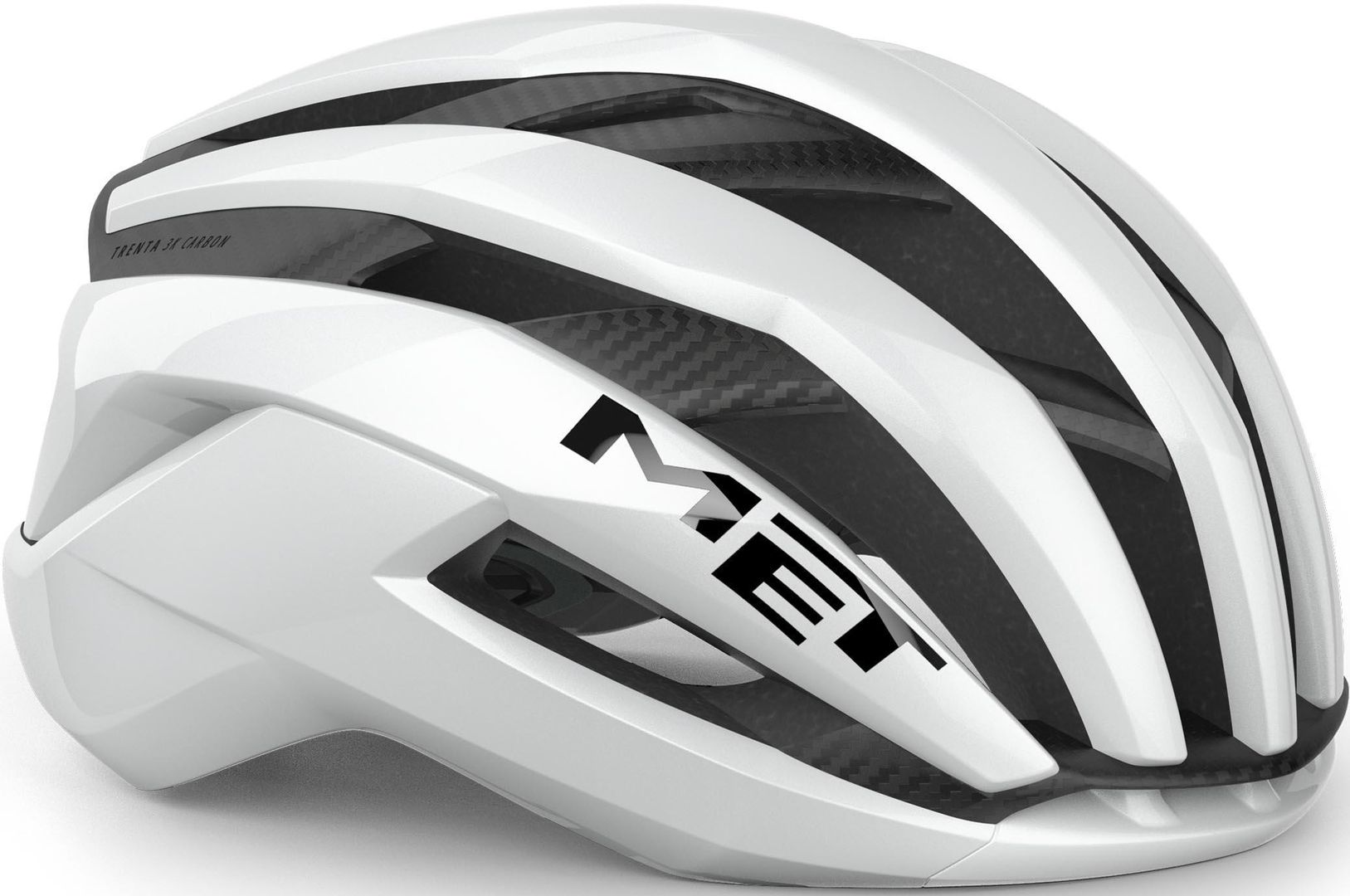 MET Trenta 3K Carbon Airframe MIPS Helmet - White, L (58-61cm) - Image 1