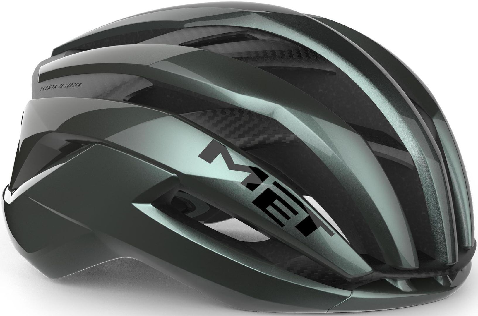 MET Trenta 3K Carbon Airframe MIPS Helmet - Teal, S (52-56cm) - Image 1