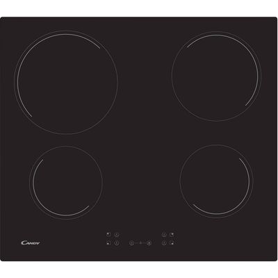 CANDY CH64CCB 60cm Electric Ceramic Hob - Black, Black