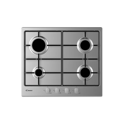 Candy 60Cm Gas Hob With Enamel Supports 4 Burners Chw6Lx/S - Thumbnail 2