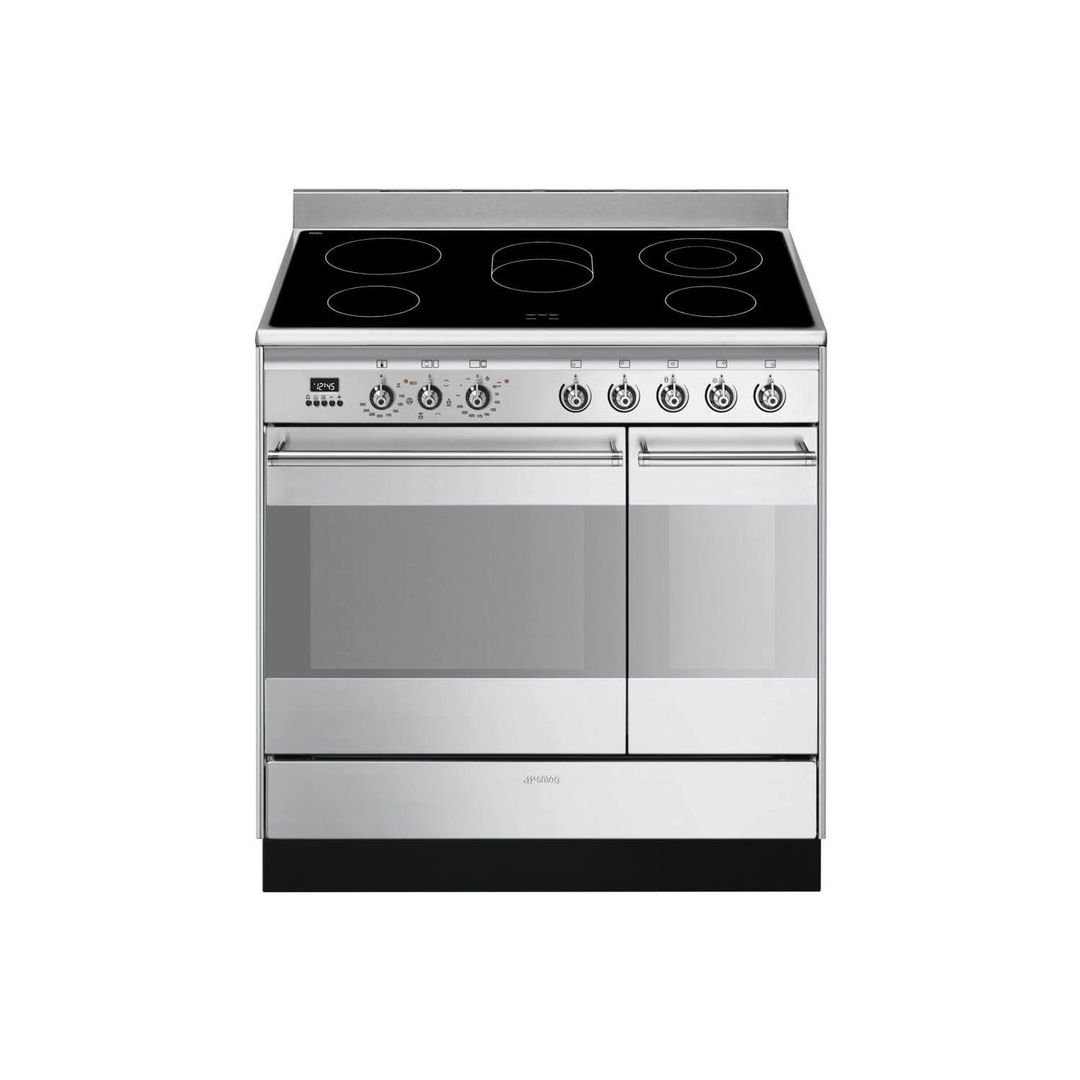 SMEG Concert SUK92CMX9 90 cm Electric Ceramic Range Cooker - Stainless Steel, Stainless Steel - Image 1