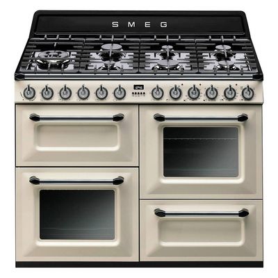 Smeg TR4110P1 110cm Victoria Dual Fuel Range Cooker - CREAM