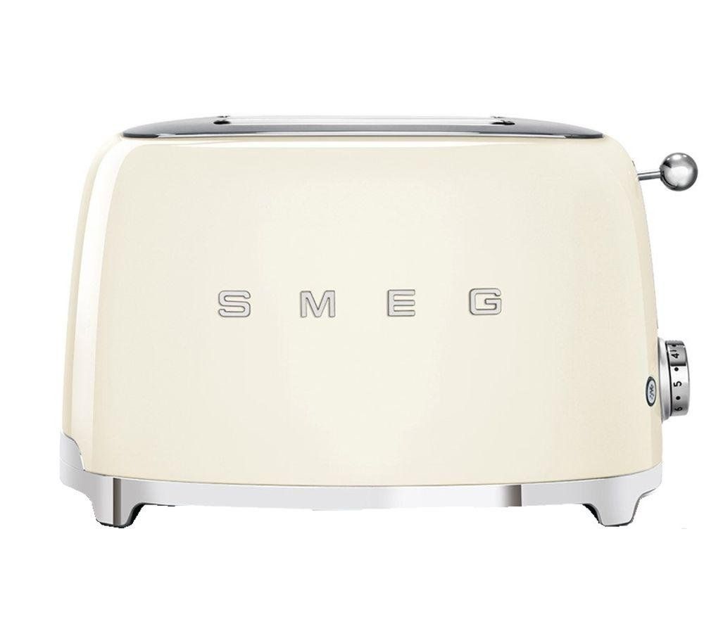 Smeg TSF01CRUK Cream Retro 2 Slice Toaster - Image 1
