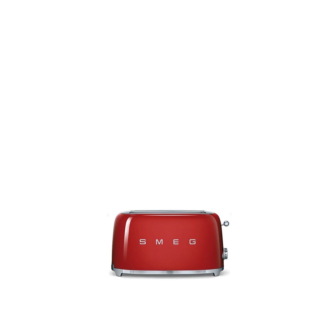 SMEG TSF02RDUK 4-Slice Toaster - Red, Red - Image 1