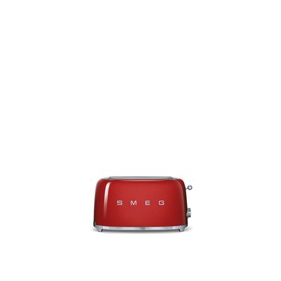 SMEG TSF02RDUK 4-Slice Toaster - Red, Red
