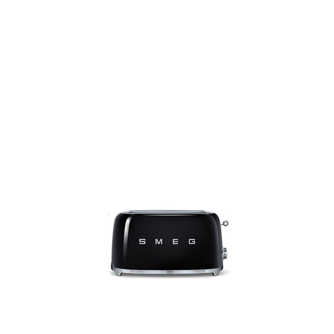 SMEG TSF02BLUK 4-Slice Toaster - Black, Black - Image 1