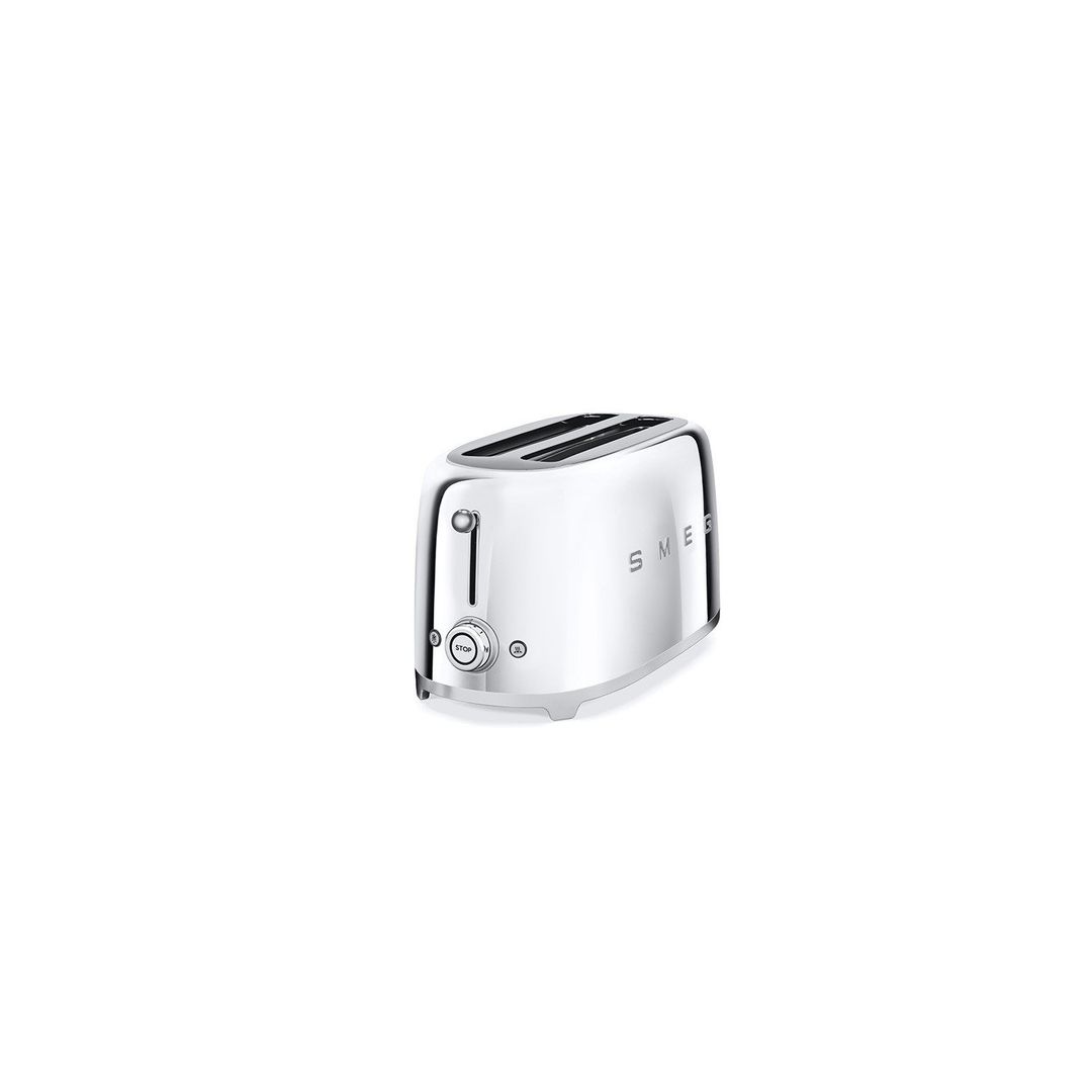 SMEG TSF02SSUK 4-Slice Toaster - Chrome, Silver/Grey - Image 1