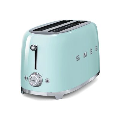 SMEG TSF02PGUK 4-Slice Toaster - Pastel Green, Cream