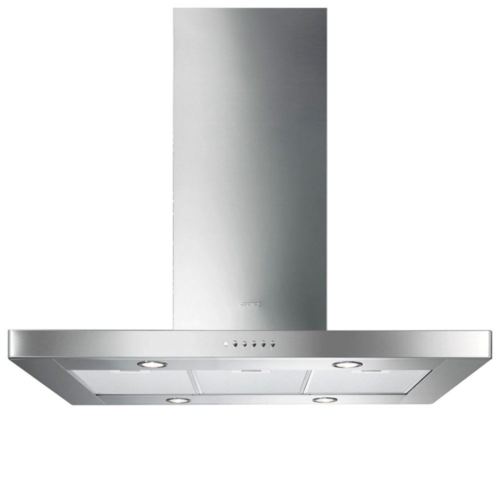 Smeg KI90XE 90cm Slimline Island Hood - Stainless Steel - Image 1