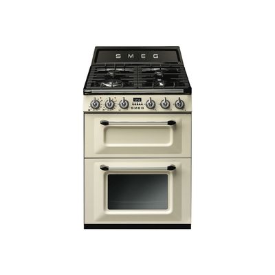 Smeg TR62P 60cm Victoria Freestanding Dual Fuel Cooker - CREAM