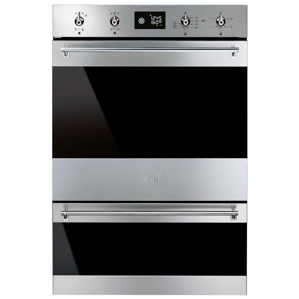 Smeg DOSP6390X Classic Electric Built-In Double Oven - Stainless Steel - Image 1
