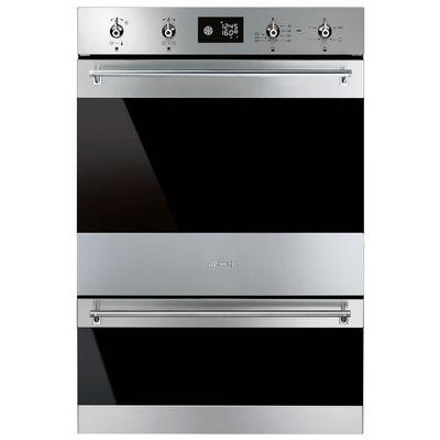 Smeg DOSP6390X Classic Electric Built-In Double Oven - Stainless Steel