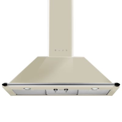 Smeg KT90PE 90cm Victoria Chimney Hood With Rail - CREAM